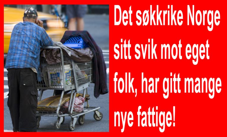 Fattigdommen i Norge brer om seg!