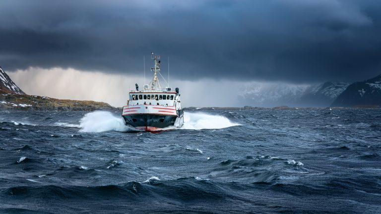 Rutebåter og dårlig vær